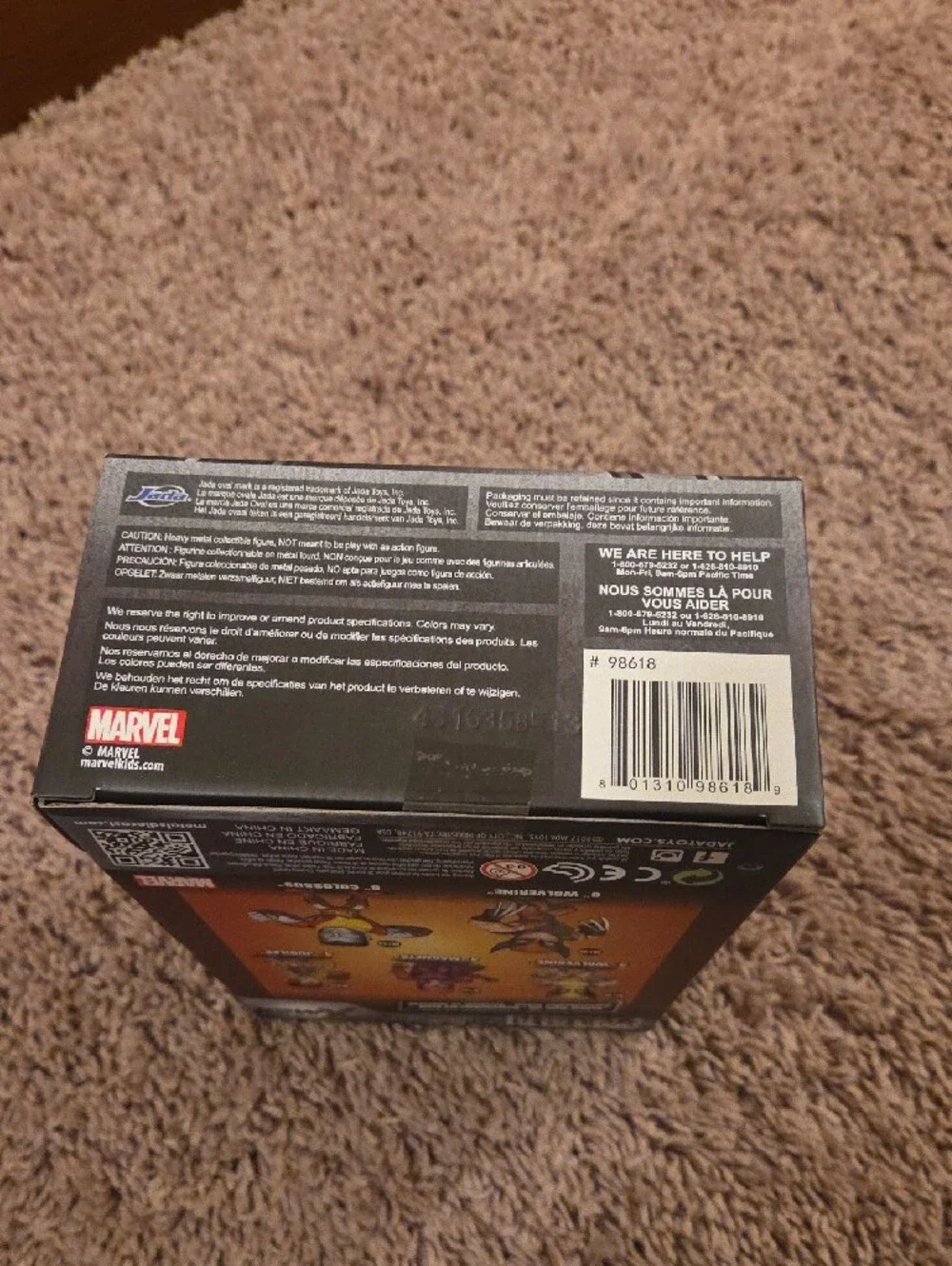 Metals Die Cast X-Men Logan Wolverine Figure - Yellow